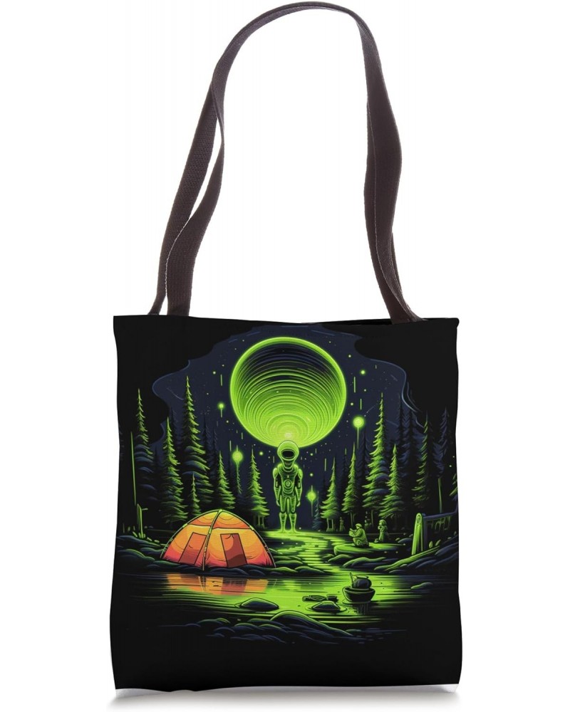 Camping UFO Gear Alien Abduction Tote Bag $9.49 Totes