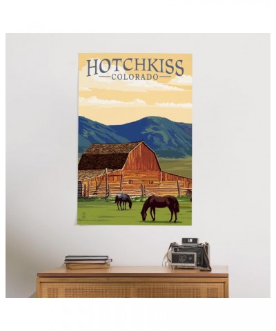 24x36 Inch Giclee Print, Hotchkiss, Colorado, Horses and Barn $29.99 Totes