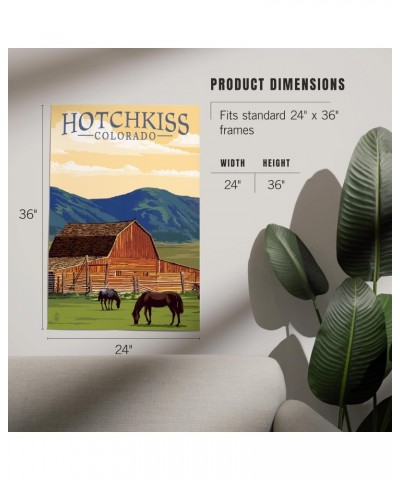 24x36 Inch Giclee Print, Hotchkiss, Colorado, Horses and Barn $29.99 Totes