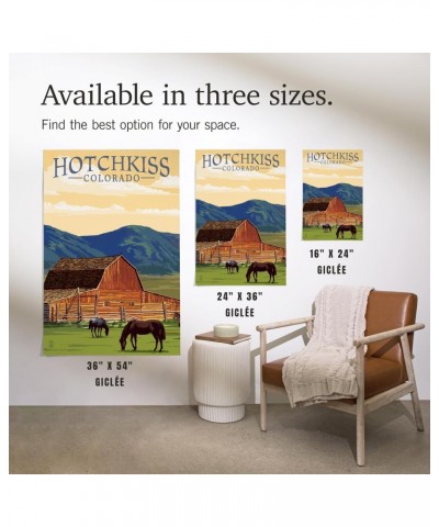 24x36 Inch Giclee Print, Hotchkiss, Colorado, Horses and Barn $29.99 Totes