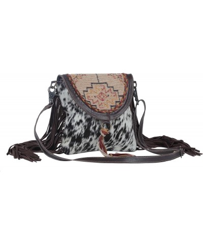 Monochromatic Speckles Leather & Hairon Bag S-3808 $45.14 Shoulder Bags