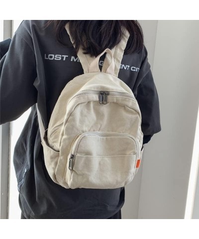 Backpack Purse for Women Canvas Backpack Y2k Grunge Backpack Aesthetic Women Mini Backpack (White) Purple $12.41 Backpacks