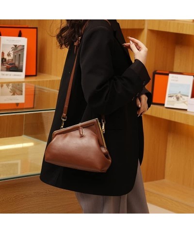 Women's Crossbody Handbags Clutch Purses PU Leather tote bag Shoulder Bag with Adjustable Shoulder Straps Khaki $21.59 Totes