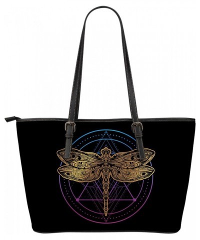 Big Dragonfly PU Leather Tote Bag Handbag Fashion Shopping Bag For Many Occasions $25.18 Totes