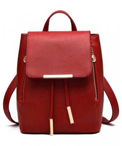 Backpack Purse for Women Fashion Handbags and Shoulder Bag PU Leather Designer Travel Bag(Wine) Wine $19.97 Backpacks