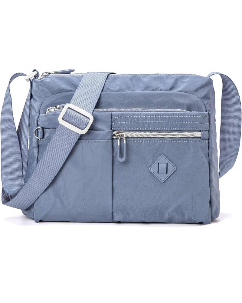 Crossbody Bag For Women Waterproof Lightweight Casual Shoulder Handbag Purse Blue $11.99 Shoulder Bags