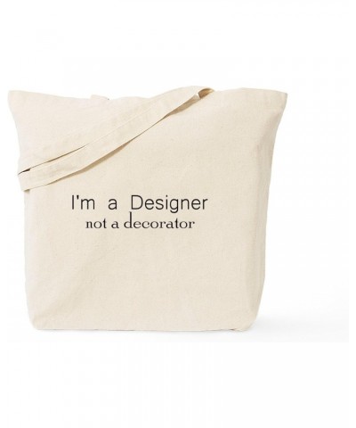 Designer Not A Decorator Tote Bag Natural Canvas Tote Bag, Cloth Shopping Bag $8.95 Travel Gear