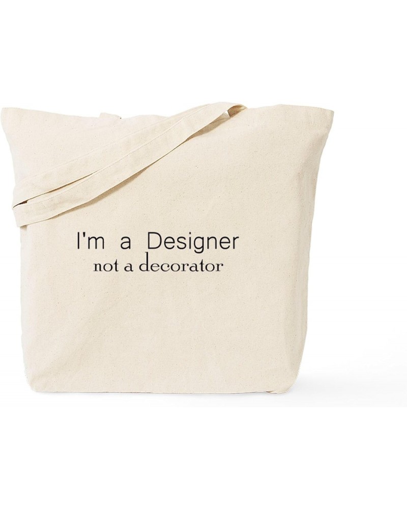 Designer Not A Decorator Tote Bag Natural Canvas Tote Bag, Cloth Shopping Bag $8.95 Travel Gear