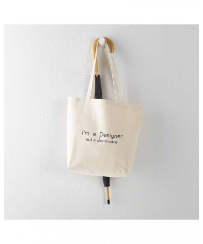 Designer Not A Decorator Tote Bag Natural Canvas Tote Bag, Cloth Shopping Bag $8.95 Travel Gear