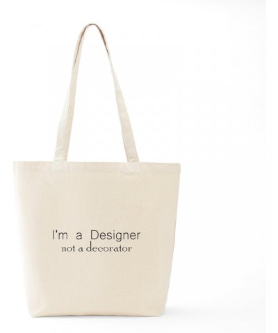 Designer Not A Decorator Tote Bag Natural Canvas Tote Bag, Cloth Shopping Bag $8.95 Travel Gear