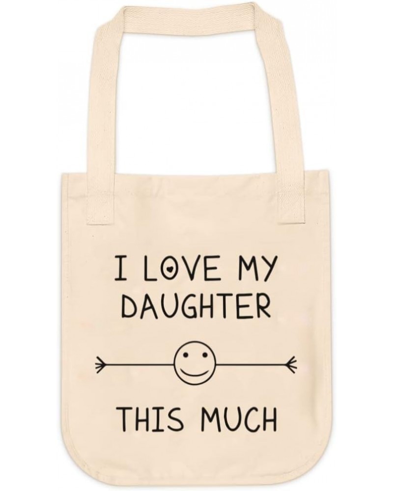 I Love My Daughter Tote bag for Women And Men Graphic Shoulder Bags Casual Cloth Purses and Aesthetic Handbags $17.92 Totes