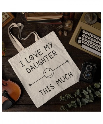 I Love My Daughter Tote bag for Women And Men Graphic Shoulder Bags Casual Cloth Purses and Aesthetic Handbags $17.92 Totes