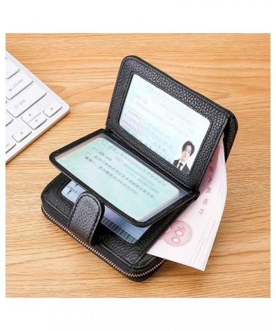 Business Card Case Leather Multifunction Bank Holder Credit Passport Clutch Organizer Wallet (Color : Brown) Red $39.64 Wallets