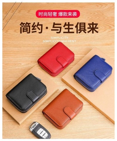 Business Card Case Leather Multifunction Bank Holder Credit Passport Clutch Organizer Wallet (Color : Brown) Red $39.64 Wallets