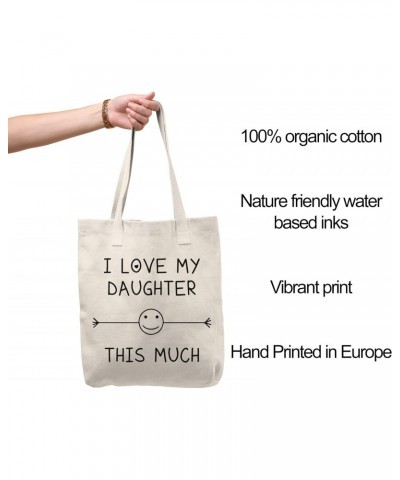 I Love My Daughter Tote bag for Women And Men Graphic Shoulder Bags Casual Cloth Purses and Aesthetic Handbags $17.92 Totes