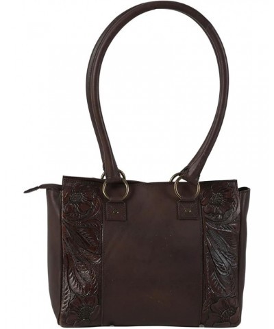 Womens Westward Dusty Lee Purse Chocolate Leather Handbag Bag $64.68 Handbags