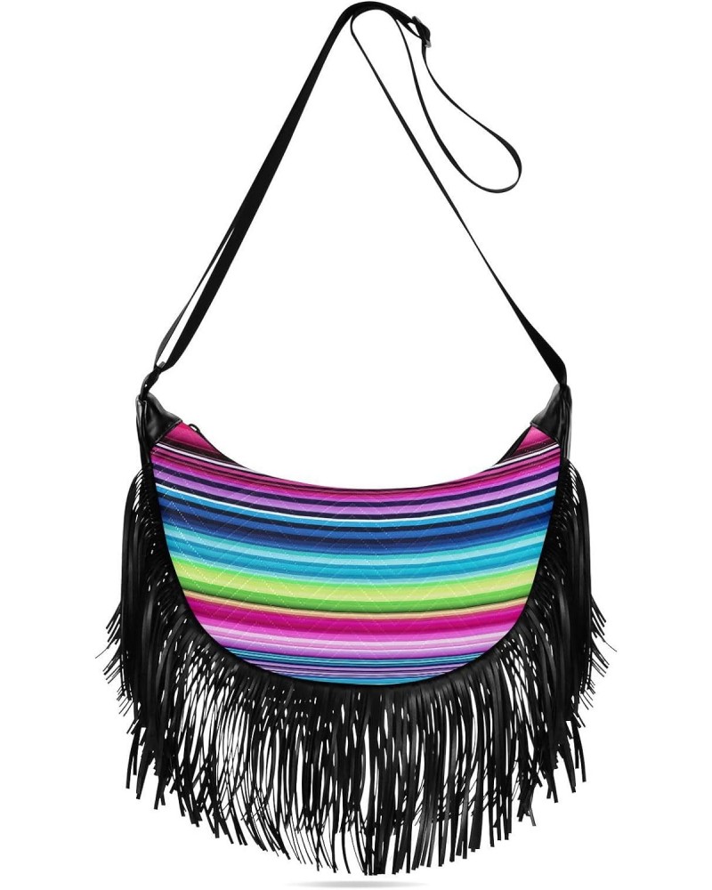 Colored Stripes Crossbody Bags for Women, Crossbody Purse Shoulder Purse and Handbags with Adjustable Strap209 $15.38 Crossbo...