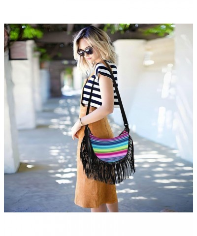 Colored Stripes Crossbody Bags for Women, Crossbody Purse Shoulder Purse and Handbags with Adjustable Strap209 $15.38 Crossbo...