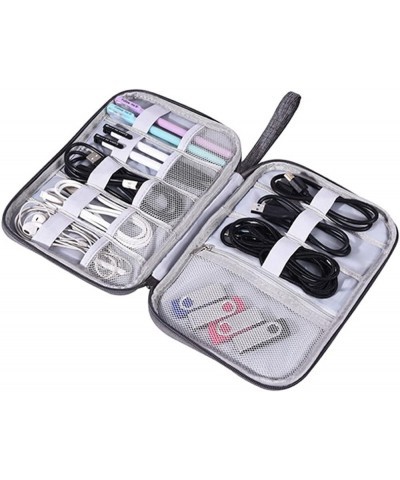 Portable Storage Bag for Cable Earphone USB Charger, Cable Organizer Cable Case (Black) Purple $12.57 Totes