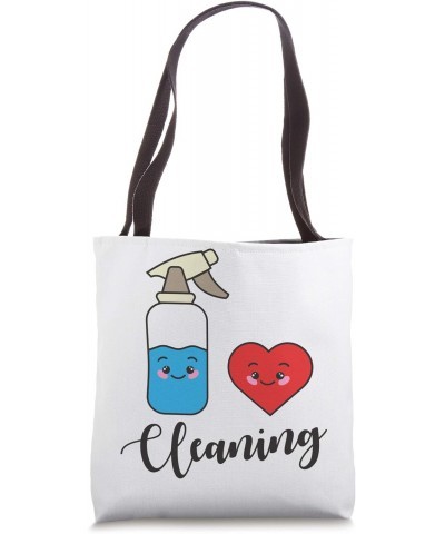 Cleaning Supplies Organizer Gift for Mom I Love Cleaning Tote Bag $12.81 Totes