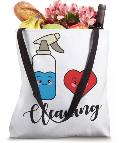 Cleaning Supplies Organizer Gift for Mom I Love Cleaning Tote Bag $12.81 Totes