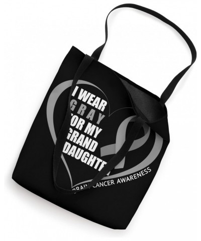 I Wear Gray For My Granddaughter Brain Cancer Awareness 2023 Tote Bag $12.00 Totes