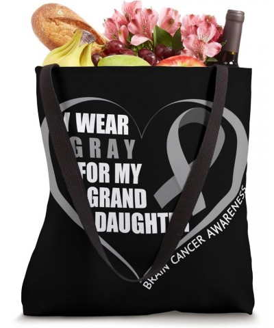 I Wear Gray For My Granddaughter Brain Cancer Awareness 2023 Tote Bag $12.00 Totes