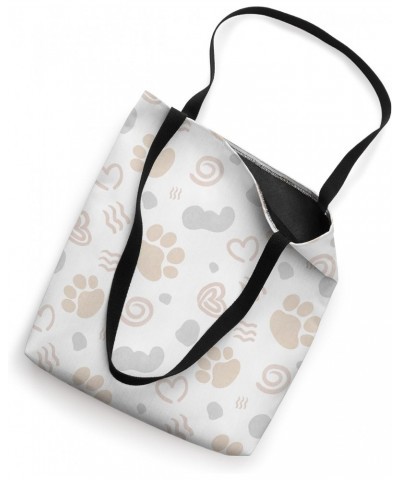 Cute Cat Dog Paw Print Cat Lover Dog Lover Paw Print Art Tote Bag $9.66 Totes