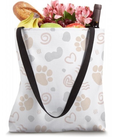 Cute Cat Dog Paw Print Cat Lover Dog Lover Paw Print Art Tote Bag $9.66 Totes