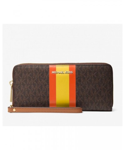 Large Logo Stripe Continental Wallet $60.31 Wallets