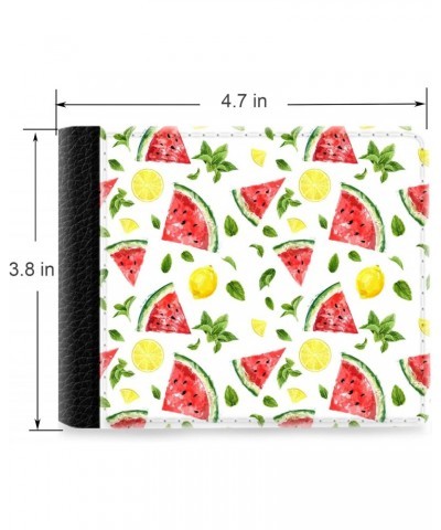 Unique Desige Pattern - Slices fresh watermelon, Slim Front Pocket Wallet Billfold RFID Blocking $11.05 Wallets