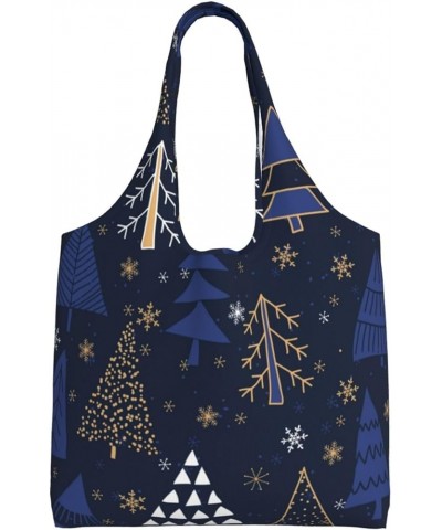 Merry Christmas Single Shoulder Commuter Canvas Tote Bags For Women And Men Merry Christmas24 $9.23 Totes