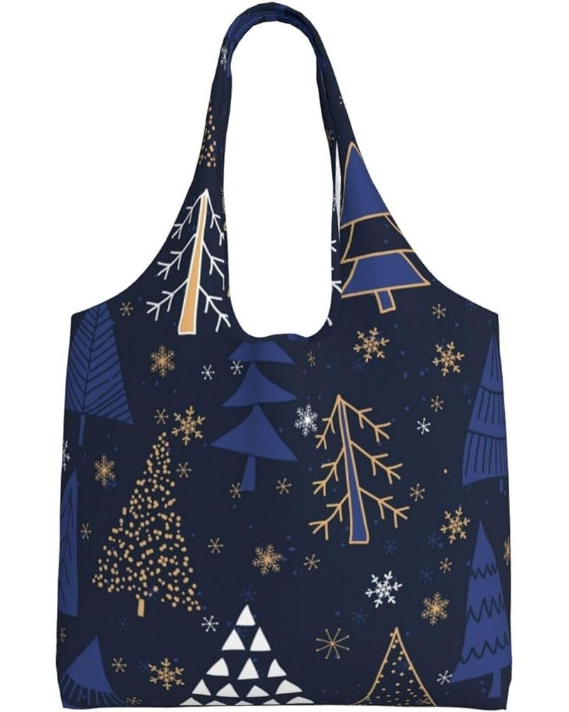 Merry Christmas Single Shoulder Commuter Canvas Tote Bags For Women And Men Merry Christmas24 $9.23 Totes