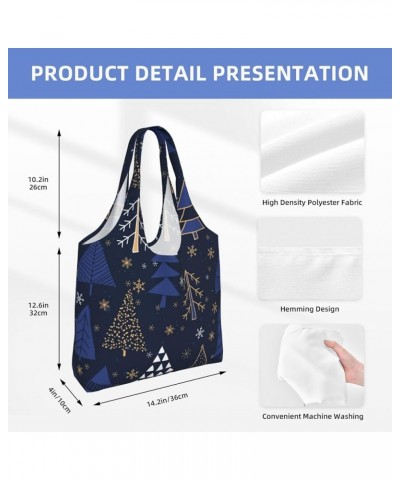 Merry Christmas Single Shoulder Commuter Canvas Tote Bags For Women And Men Merry Christmas24 $9.23 Totes