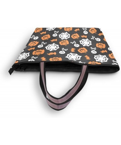 Tote Bag Women Handbag Stylish Tote Handbag for Women Hobo Bag Printed Handbag Tote Bag Halloween Pumpkin Lantern Skull $11.0...