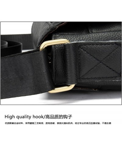 Messenger Bag For Men Shoulder Bag Genuine Leather Purse Crossbody Bag A-coffee $63.16 Totes