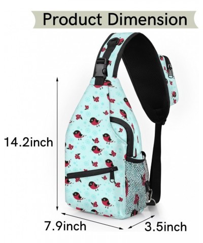 Birds Cherries Sling Bag for Women Crossbody Backpack Purse Shoulder Casual Daypack Cross Body Bags for Travel Cycling Hiking...