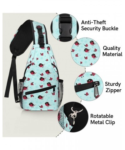 Birds Cherries Sling Bag for Women Crossbody Backpack Purse Shoulder Casual Daypack Cross Body Bags for Travel Cycling Hiking...