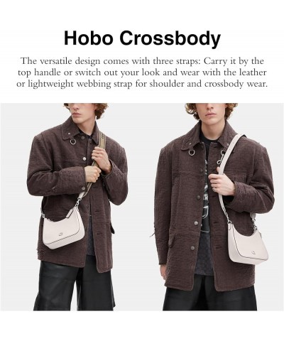 Unisex Hobo Crossbody In Crossgrain Chalk $152.65 Hobo Bags