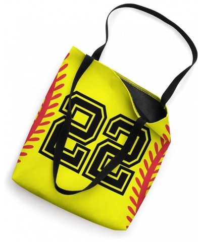 Softball Jersey Number 22 Tote Bag $11.15 Totes