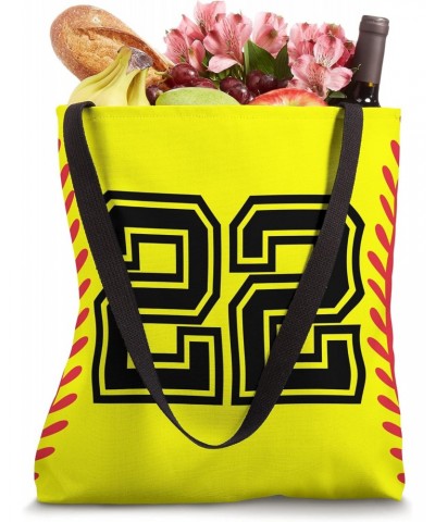 Softball Jersey Number 22 Tote Bag $11.15 Totes