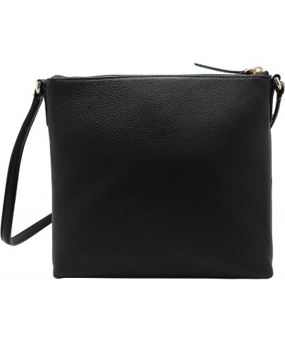 Kate Spade Women's Jackson Top Zip Crossbody Leather Handbags Black $110.46 Crossbody Bags