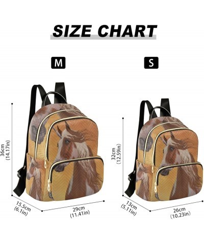 Small Backpack for Women Travel Bag Sorrel Pinto Unicorn Horse Daypack Purse Fashion Shoulder Bag Rucksack Medium B540 $12.74...