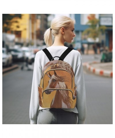 Small Backpack for Women Travel Bag Sorrel Pinto Unicorn Horse Daypack Purse Fashion Shoulder Bag Rucksack Medium B540 $12.74...