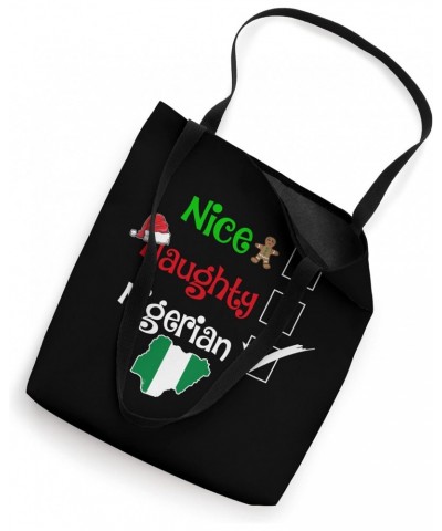 Nice Naughty Nigerian Nigeria Matching Christmas Pajama Pjs Tote Bag $12.46 Totes