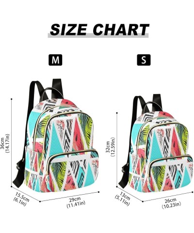 Fashion Backpack Mini Backpack Purse Casual Daily Backpack Triangle Pattern for Travel for College Work Medium $14.96 Backpacks