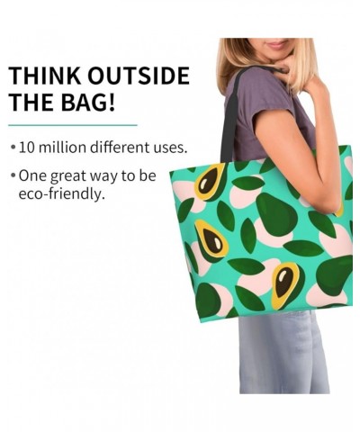 Cute Palms Print Tote Bag Shoulder Bag for Women 19.7x15.7Inch Cute Avocados $14.48 Shoulder Bags