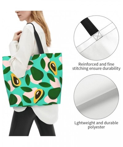 Cute Palms Print Tote Bag Shoulder Bag for Women 19.7x15.7Inch Cute Avocados $14.48 Shoulder Bags