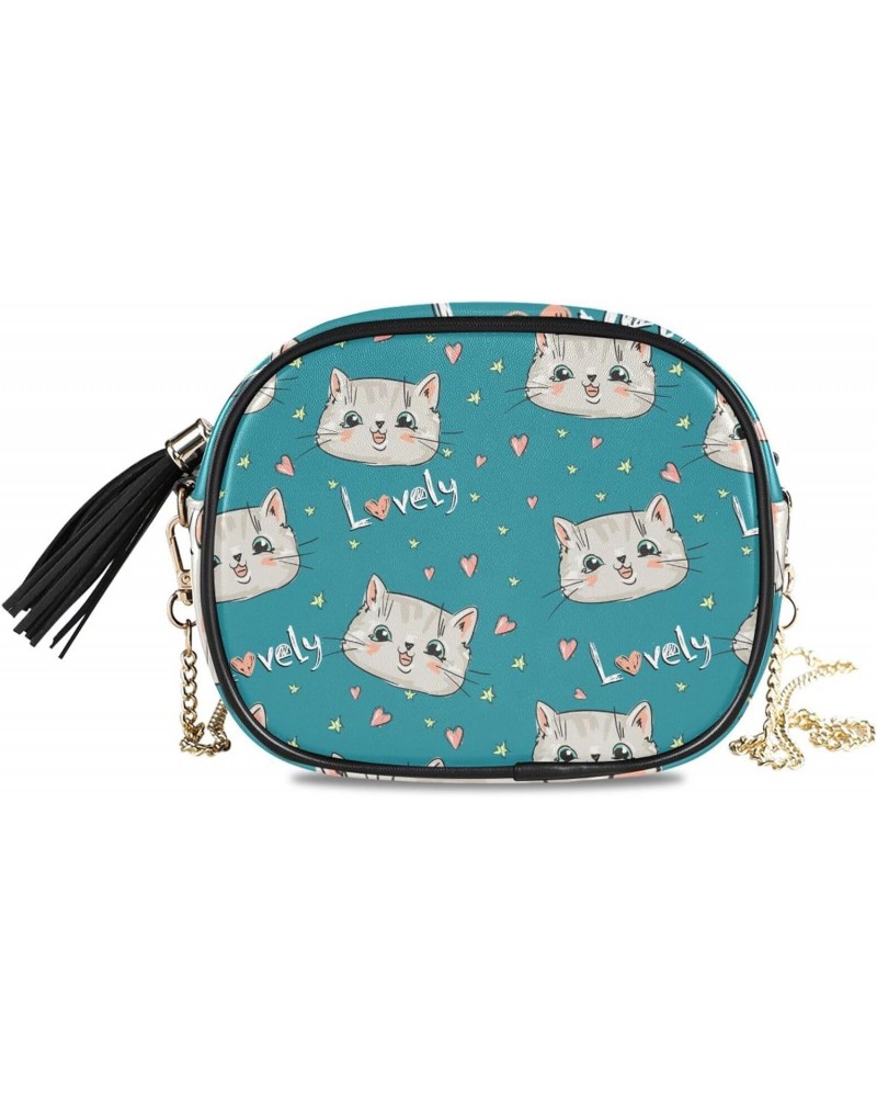 Women's Animal Cute Cats Crossbody Bag Fashion Purses Bag Cross Body Bag Shoulder Handbag with Adjustable Chain Strap $12.23 ...