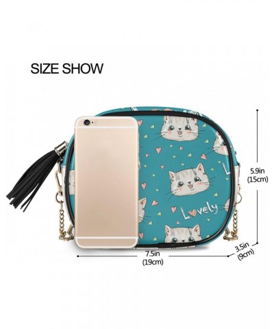 Women's Animal Cute Cats Crossbody Bag Fashion Purses Bag Cross Body Bag Shoulder Handbag with Adjustable Chain Strap $12.23 ...